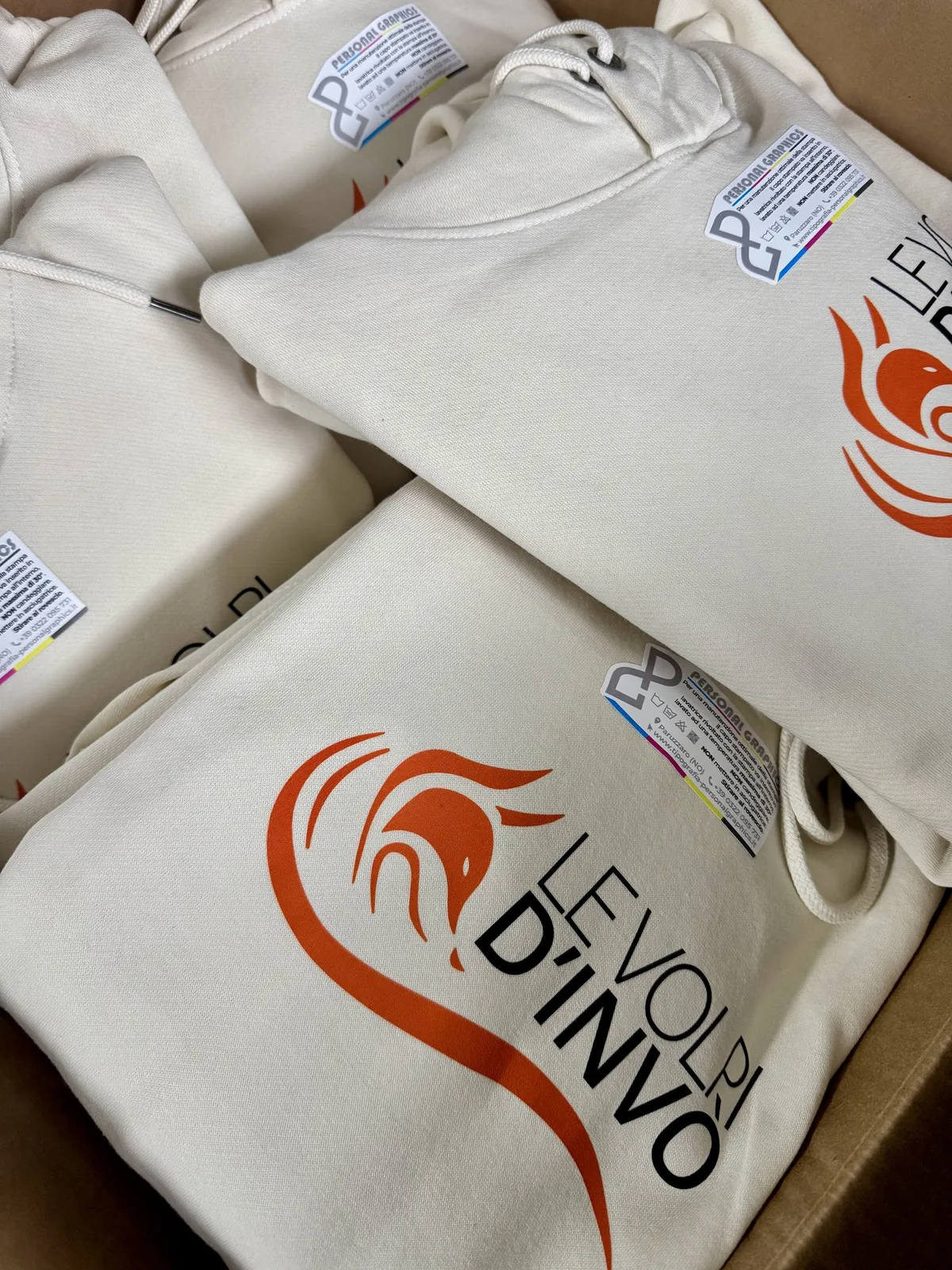 Felpe Le Volpi d’Invo Trail 2026 con logo stampato