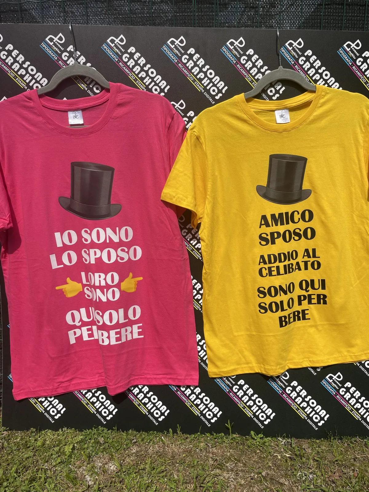 T-shirt per addio al celibato: Io sono lo sposo e Amico dello sposo