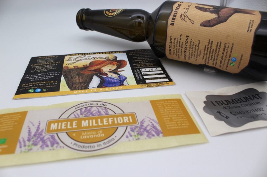 Etichette per birra e miele Millefiori